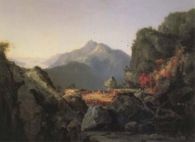 Thomas Cole Landscape Scene from oil painting image